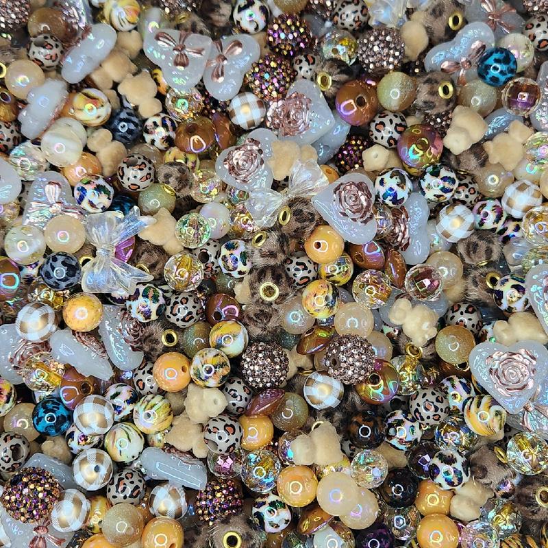 Assorted Bead Mix: Durable Beads for DIY Pens, Bracelets, Necklaces