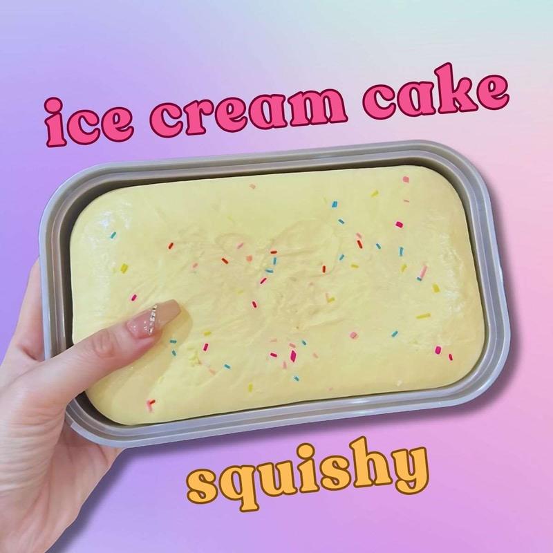 Sticky Sweet Jumbo Ice Cream Cake Scented Squishy