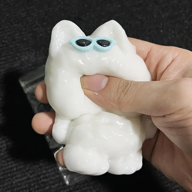 2025 Cute Puppy Sticky West Highland white Terrier  taba Squishy Soft& Sticky Squezze toys Stress Relief Toy