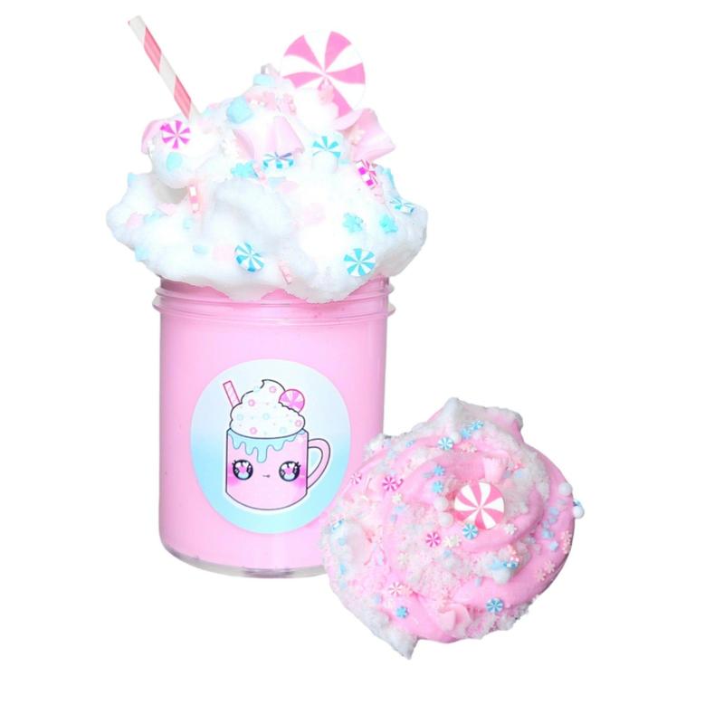 Pink Hot Coco Handmade Butter Cloud Slime