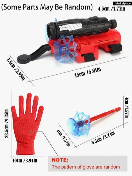 PREMIUM Random Spider Cosplay Launcher Glove Set Fun Toy- Wrist Launcher Included!