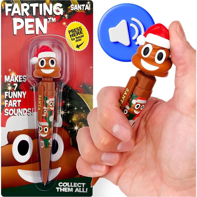 Farting Poop Pen - 7 Funny Sounds, Funny Gifts, Halloween Toys for Kids, Halloween Games, Farting Pen Gag Gifts Funny for Kids, Poop Gifts for Kids Funny, Poop Pen that Farts for Trick or Treating