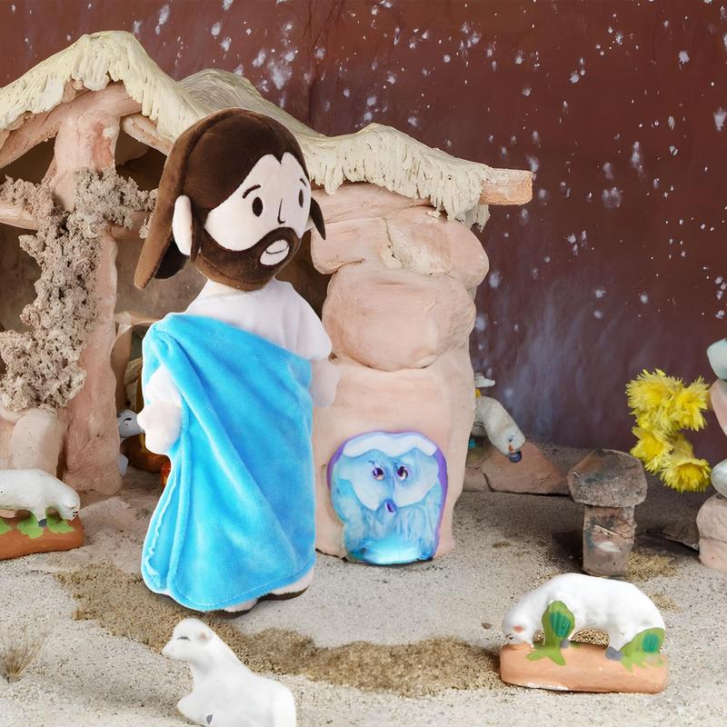 Yelakey Jesus Plush Toy - 11.8 Inch, Soft and Cuddly Stuffed Toy for Kids and Adults, Lovely Plush Gift,Religious Thanksgiving Christmas Christian Baptism Gifts