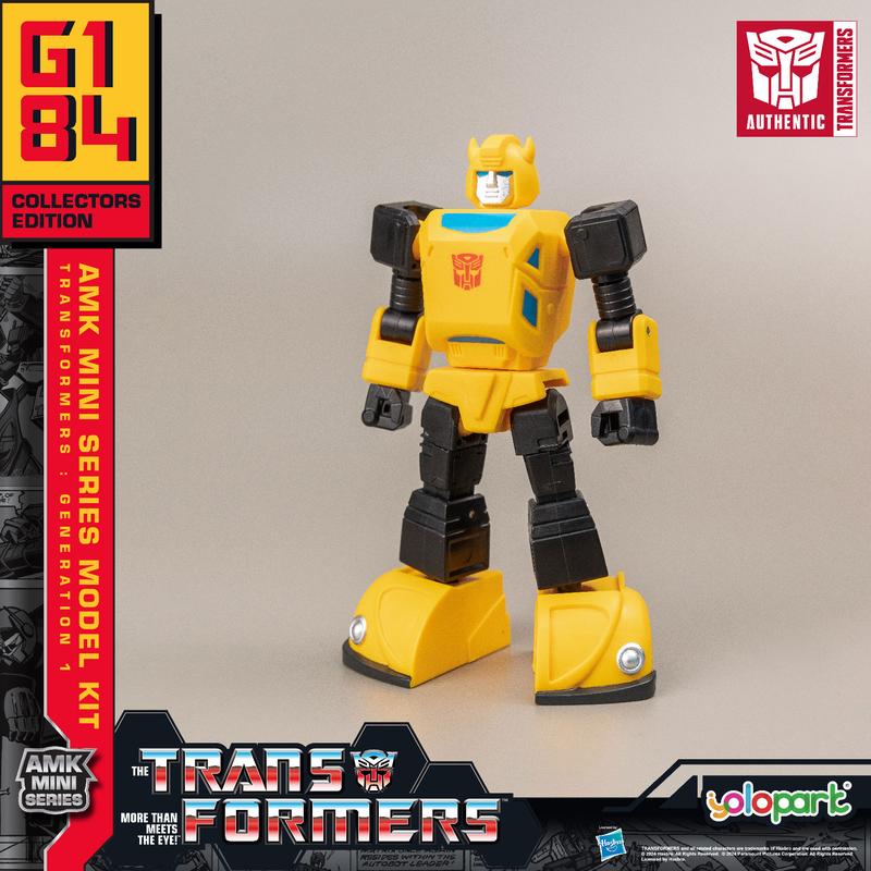 Transformers Toys: Bumblebee - Generation 1 - 3.94 Inch Pre-assembled Model Kit from the YOLOPARK AMK MINI Series