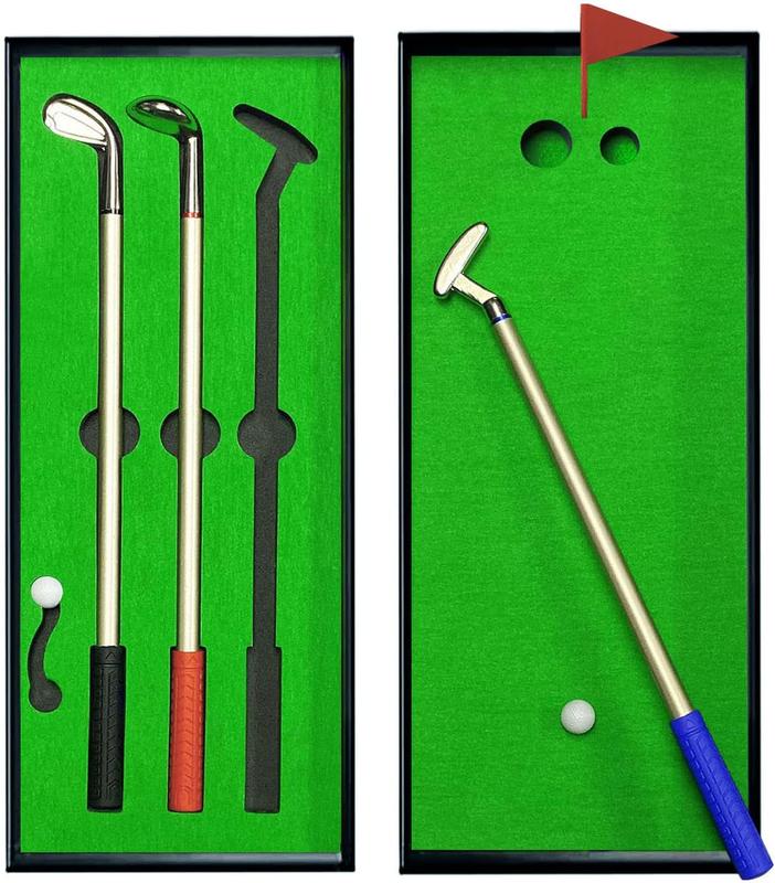 Golf Pen Desktop Games - Funny Gifts for Golfers, Coworkers, Boss - Stocking Stuffers