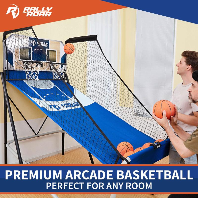 Lancaster Indoor Arcade Basketball Dual Hoop Shooting Game Set