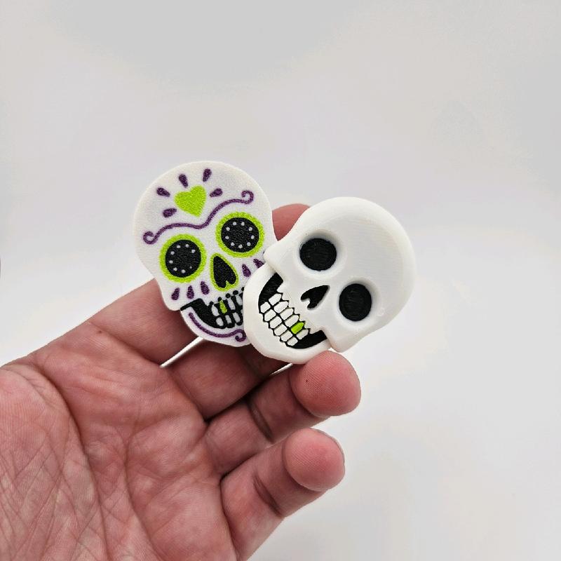 3D Printed Sugar Skull Magnetic Swinger