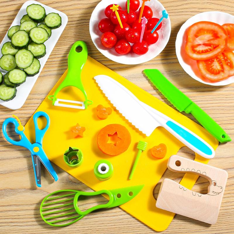 40 Pcs Montessori Kitchen Tools for Toddlers, Gifts Toy Pretend play