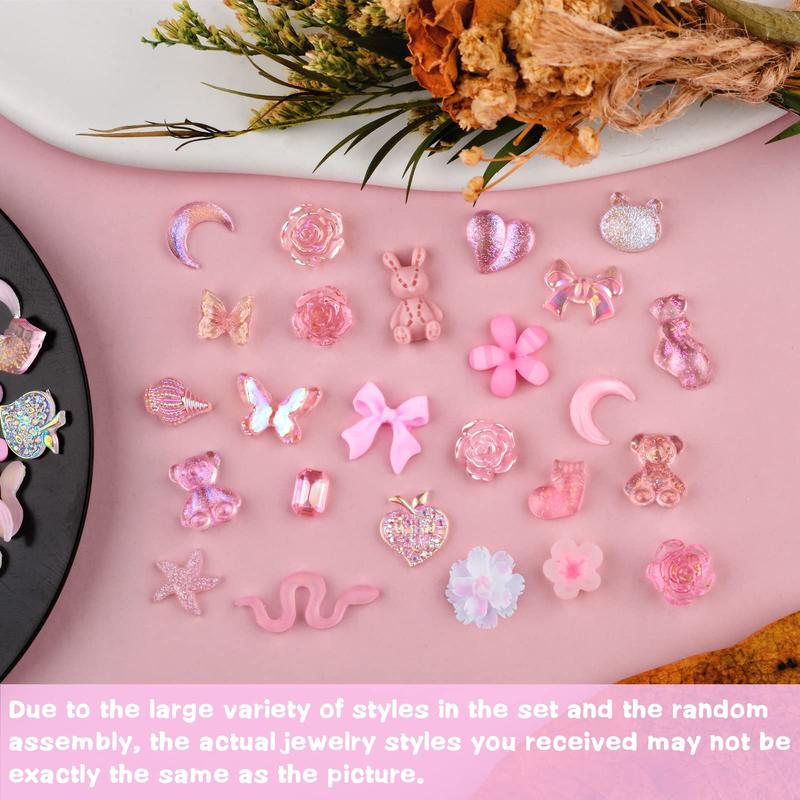 100 Pcs 3D DIY Accessories combination Handmade Materials Cartoon Charms Nail Charms