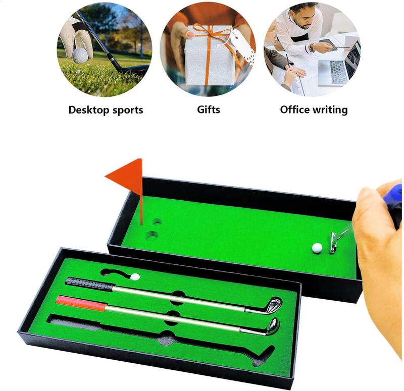 Golf Pen Desktop Games - Funny Gifts for Golfers, Coworkers, Boss - Stocking Stuffers