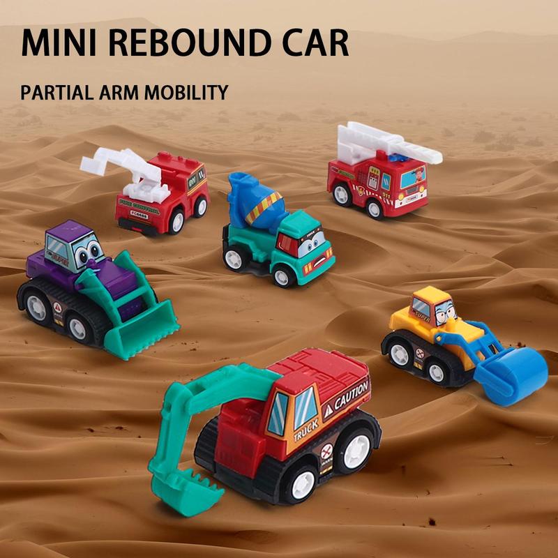 Random Color Mini Car Toy, 6 18pcs Pull Back Car Toy with Storage Box, Model & Toy Vehicles for Boys & Girls, Birthday Gift