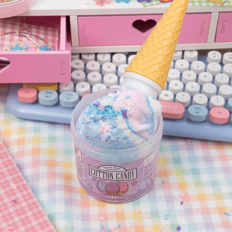 Cotton Candy Scented Ice Cream Pint Slime