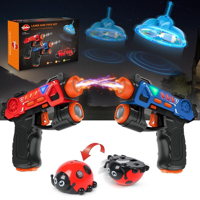 Laser Tag  Set, VATOS 4 in 1 Mini lasertag  Toy for Kids Adults with Flying & Beetle, Blaster Toy  Group Activity Game Easter Gift for Boys Girls Age 3+ newnerfblasters 2024