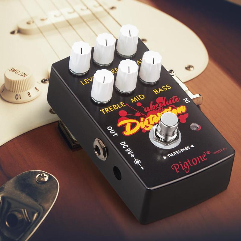 zinc Alloy Overdrive Guitar Effect Pedal Toy, Distortion Guitar Effect Pedal, DC 9V Analog True Bypass, Musical Instruments & Accessories, Stocking Fillers Gift