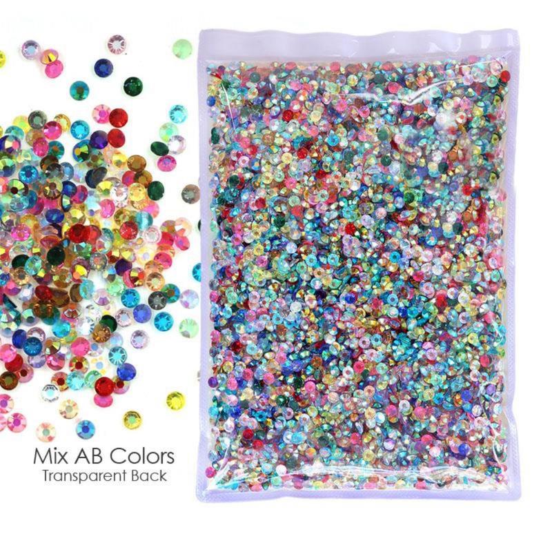 4mm Jelly-colored Resin Rhinestones, 1 Pack Round Nail Art Rhinestones, DIY Mobile Phone Case Accessories, DIY 3D Nail Art Decorations