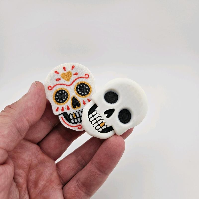 3D Printed Sugar Skull Magnetic Swinger