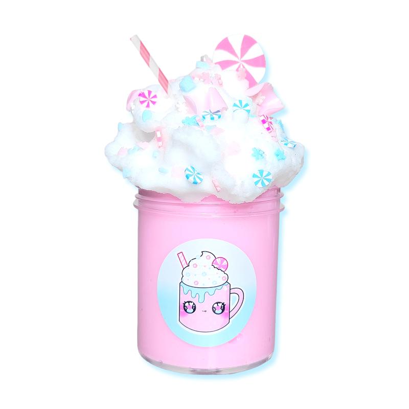 Pink Hot Coco Handmade Butter Cloud Slime