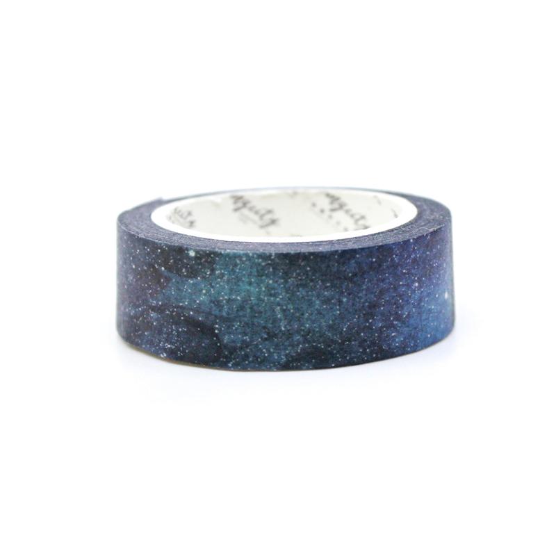 Starry Night Sky Watercolor Washi