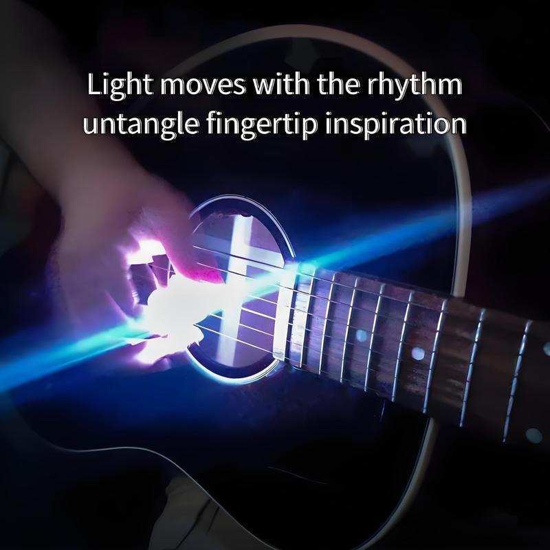 Magnetic Guitar Pick, 1 Count Rechargeable LED Light Guitar Pick, Guitar Accessories for Electric Guitar, Bass Guitar, Acoustic Guitar