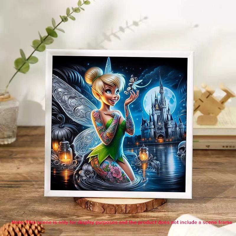 Cartoon Genie Pattern DIY Diamond Arts Colorful Painting Kit without Frame, DIY 5D Diamond Arts Colorful Painting Kit, Wall Art Decor for Home