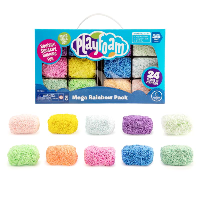 Educational Insights Playfoam Mega Pack with 10 Colors of Playfoam, Non-Toxic, Sensory Toy for Boys & Girls, Ages 3+