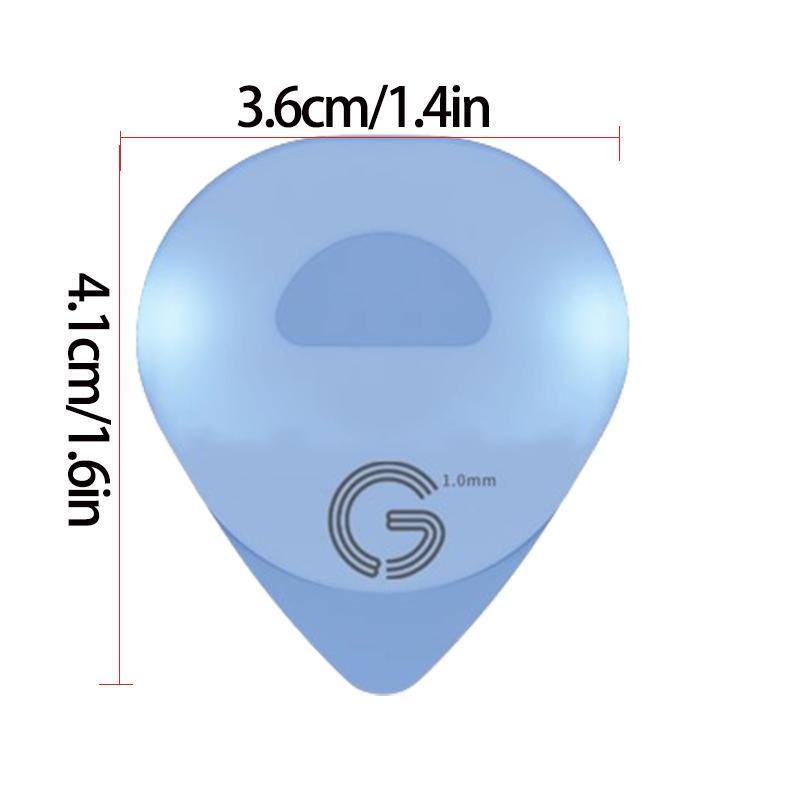 LED Guitar Pick, 1 Count Replaceable Button Battery LED Guitar Pick, Guitar Pick for Acoustic, Electric & Bass Guitars, Gift for Guitar Player