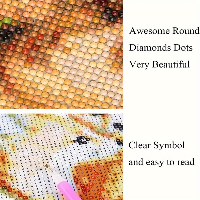 Round Diamond Painting Kit, 