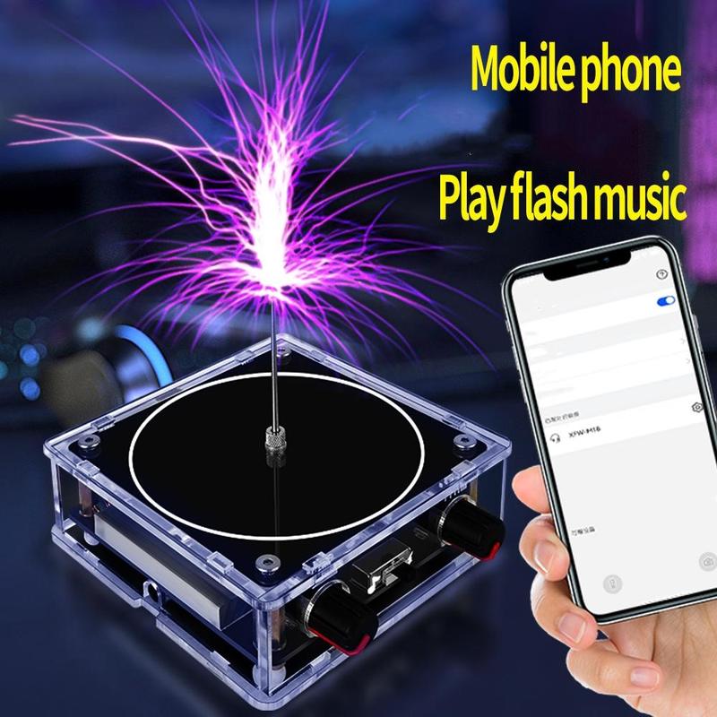 Acrylic Desktop Coil Music Box, Touch Design Music & Audio Output Device, Science Experiment Interactive Music Box for School, Desktop Decor for Living Room