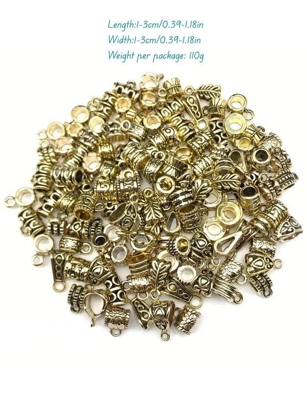 Vintage Beaded, Ethnic Pattern Beaded, 120 Pcs Diy Jewelry Accessories for Bracelet & Necklace Making