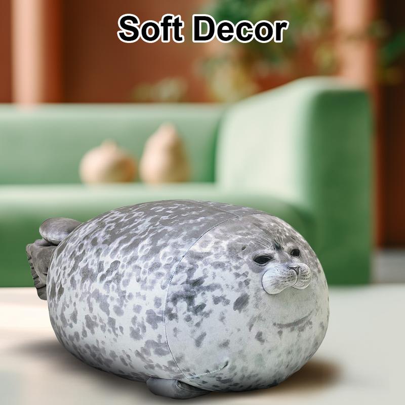 Chubby Seal Plush Toy,Stuffed Cotton Animal Animal Throw Pillow,weird stuffed animals,Soft Comfy Plush Cushion, Lovely Pillow,Home Decorations