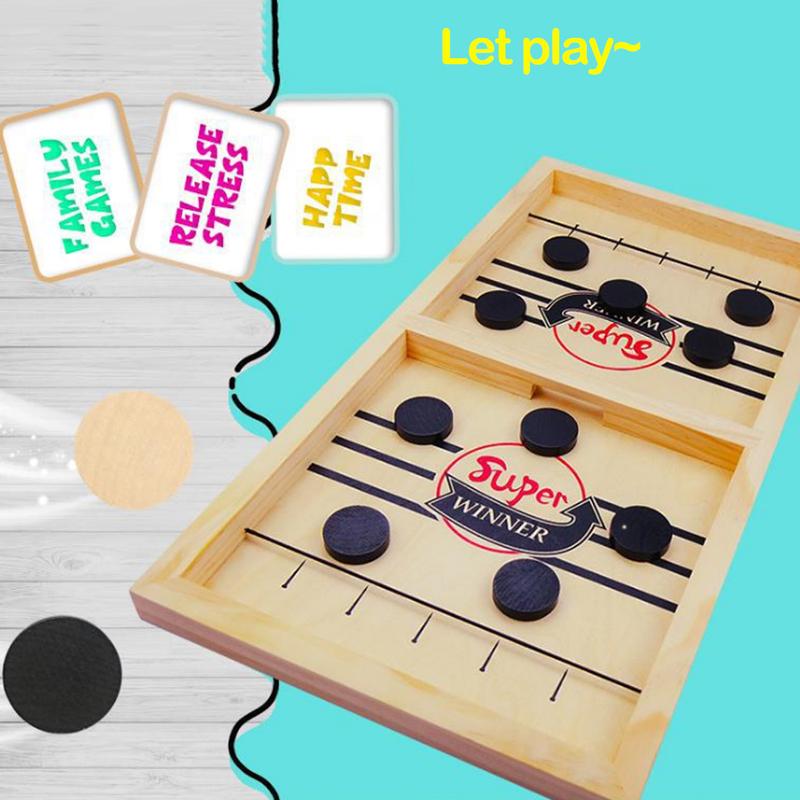 Fast Sling Puck Game,Sling Puck Game,Super Winner Games Toy,Paced Winner Board Games Toys for Kids & Adults Large Size Catapult Chess Tabletop Game