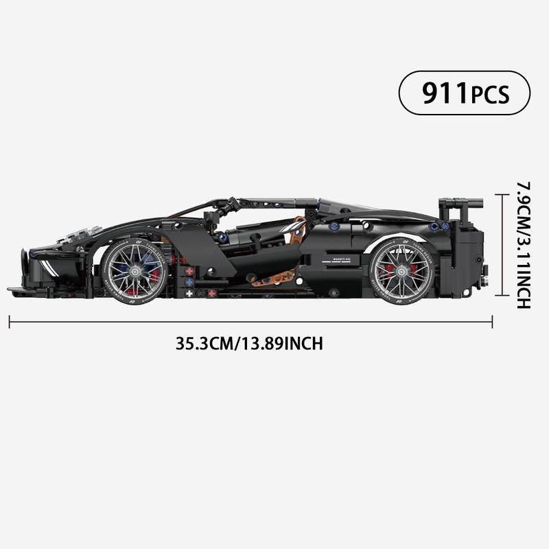 Car Model Building Blocks Toy, 911pcs Racing Car Model Building Blocks Kit, Creative Blocks Building Toy for Adults, Stocking Fillers Gift, Christmas Gift