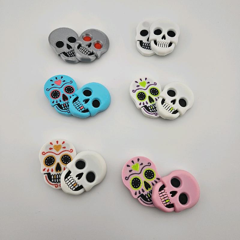 3D Printed Sugar Skull Magnetic Swinger