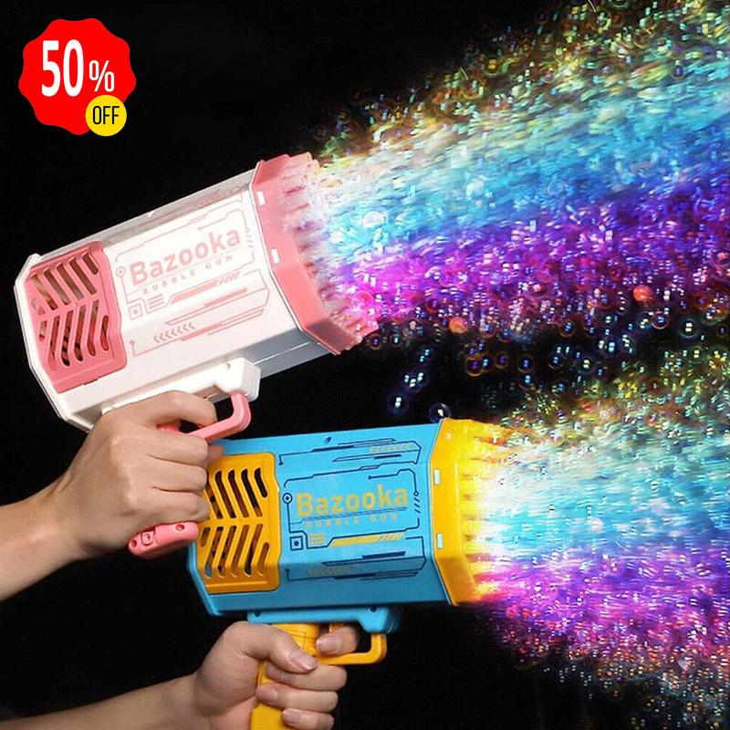 [60% OFF] 2024NEW Colorful Lights Bubble Machine Bubble Gun Toys with 40 Holes [3000 bubbles per second], Bubble Twirler for Kids,bn b ble machine bubble blower outside toys for kids Ages 3 4 5 6 7 8 9 10 11 12 blythe doll bubble twirler