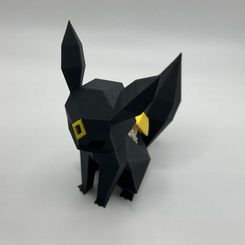 Low Poly Umbreon Mechanical Switch Fidget Toy | Stim Toy, Stress Relief, ADHD, ASMR