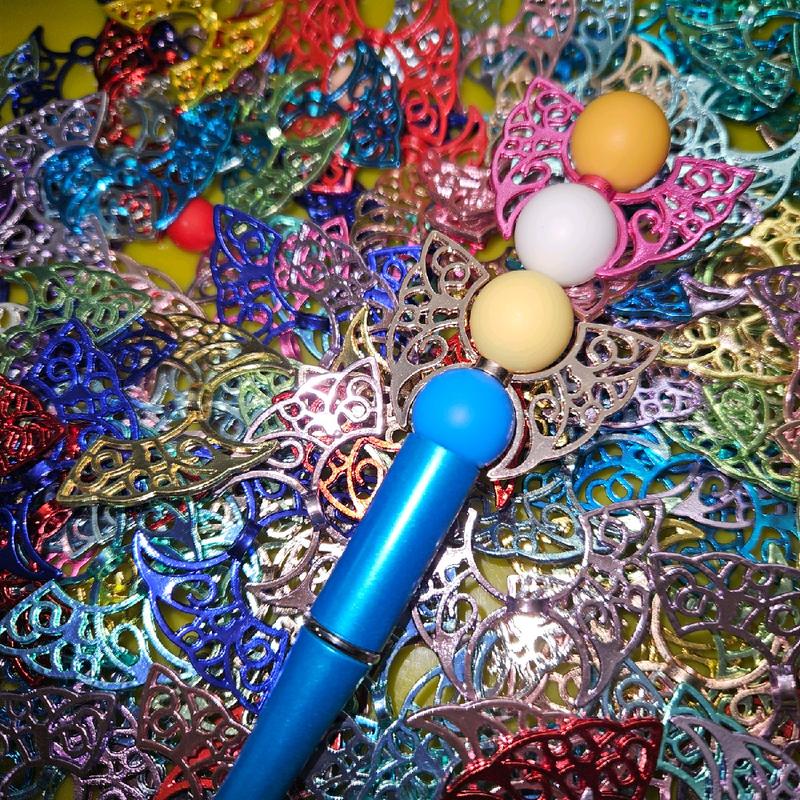 fancy beads clay and resin flower crystals and butterfly with pearls click your opens below mixed colors per bundle. 16mm handmade diy for beaded pens and jewelry making.