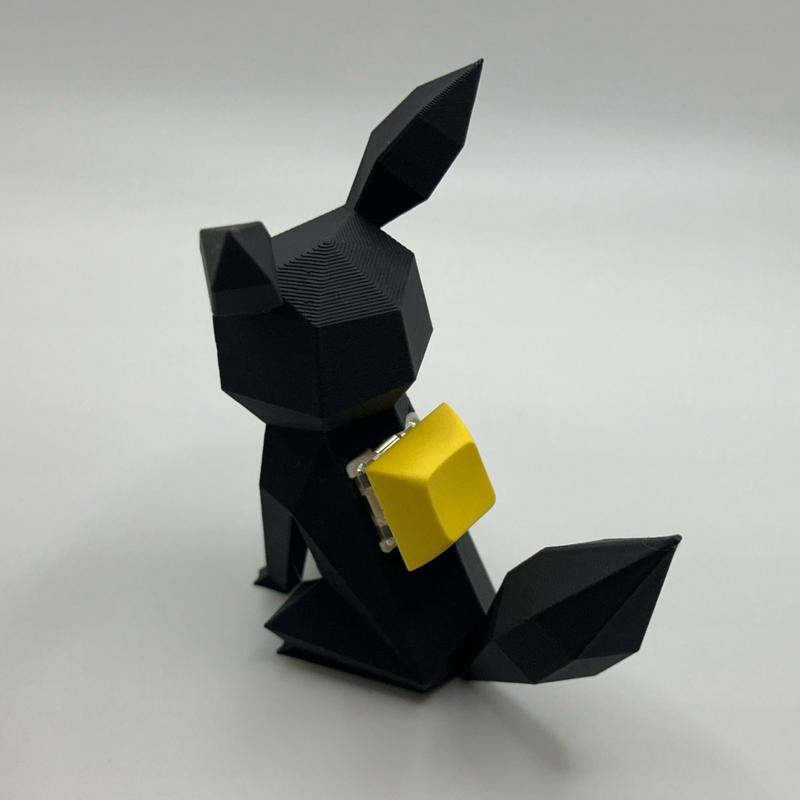 Low Poly Umbreon Mechanical Switch Fidget Toy | Stim Toy, Stress Relief, ADHD, ASMR