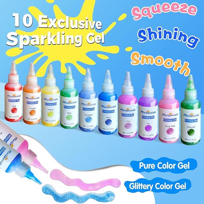 Aqua Fairy Water Gel Kit Magic WaterElf Toy 20 Colors Magic Gel Aqua Art10 Molds Squishy Maker Party FavorBirthday DIY STEM Christmas Gifts