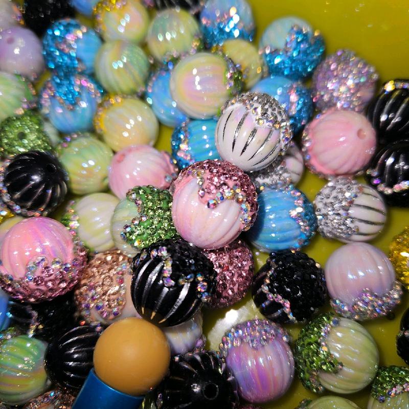 fancy beads clay and resin flower crystals and butterfly with pearls click your opens below mixed colors per bundle. 16mm handmade diy for beaded pens and jewelry making.