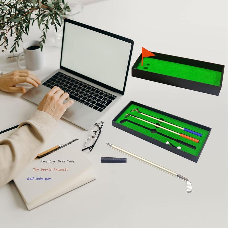 Golf Pen Desktop Games - Funny Gifts for Golfers, Coworkers, Boss - Stocking Stuffers