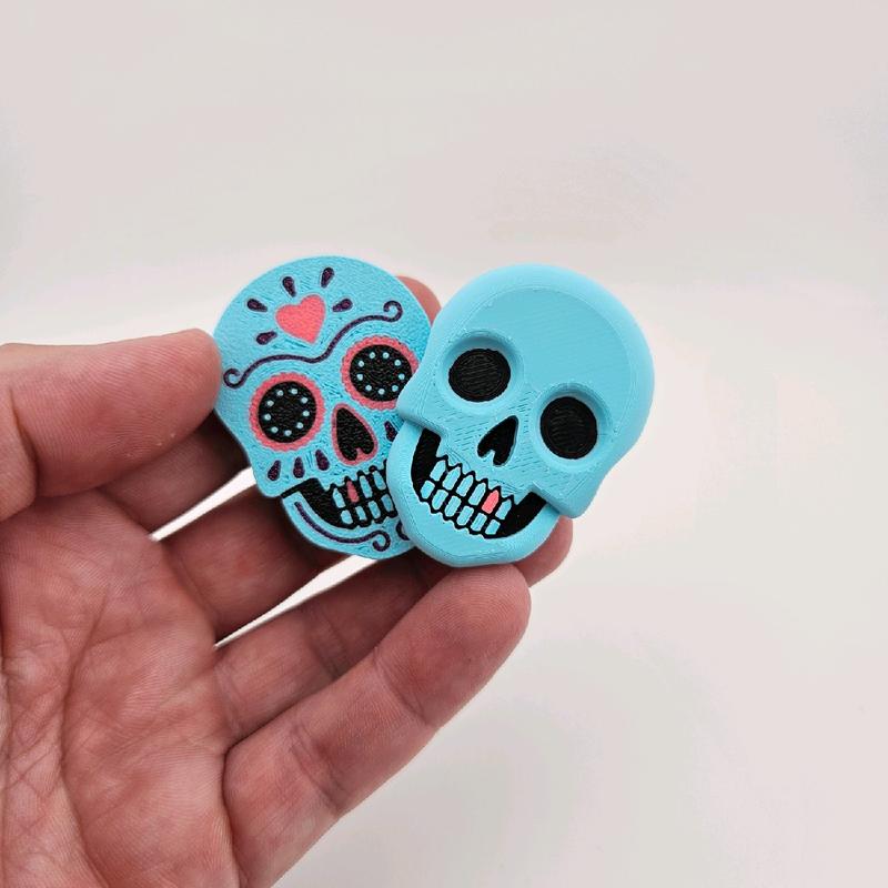 3D Printed Sugar Skull Magnetic Swinger