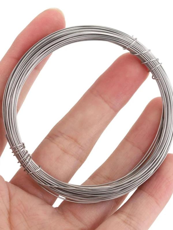 Stainless Steel Wire (10m roll), 0.3-1mm Thickness Beads Wire for Jewelry Making, Jewelry DIY Accessories for Bracelet & Necklace & Earrings Making