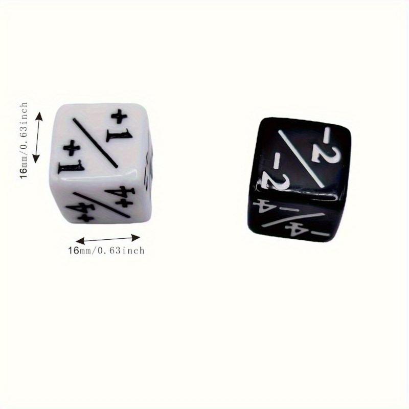 10-piece dice Counter Dice Positive Negative Dice Counters Great for The Gathering and Other Card Games