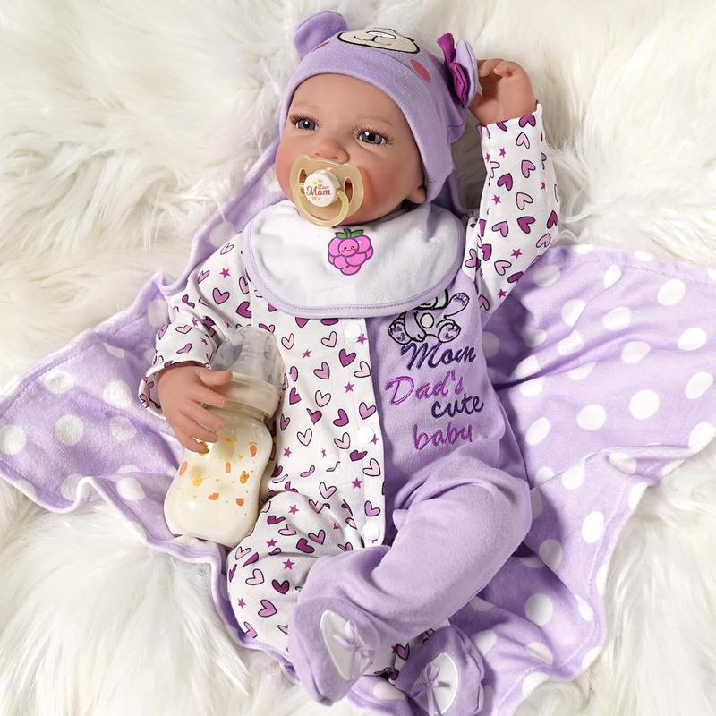 Realistic Reborn Baby Dolls - Lifelike Full Body Newborn Sleepers Handmade Reborn Dolls for Unisex Real Life Baby Dolls That Look Real, Gift Toy for Age 3+