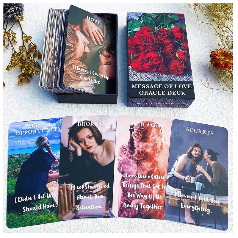 Message of Love Oracle Deck: 54 Oracle Cards for twin flame reading, love reading, relationship reading, oracle reading, psychic reading