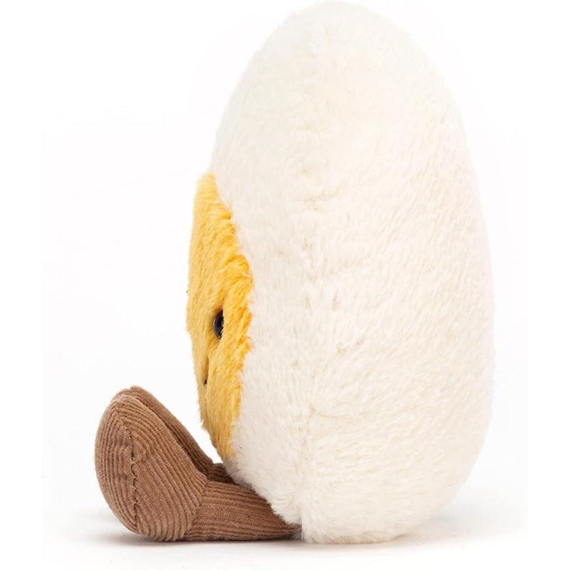 Jellycat Amuseables Boiled Egg Happy Stuffed Toy, Small 5.5 inches | Food Plush | Fun Gift Idea