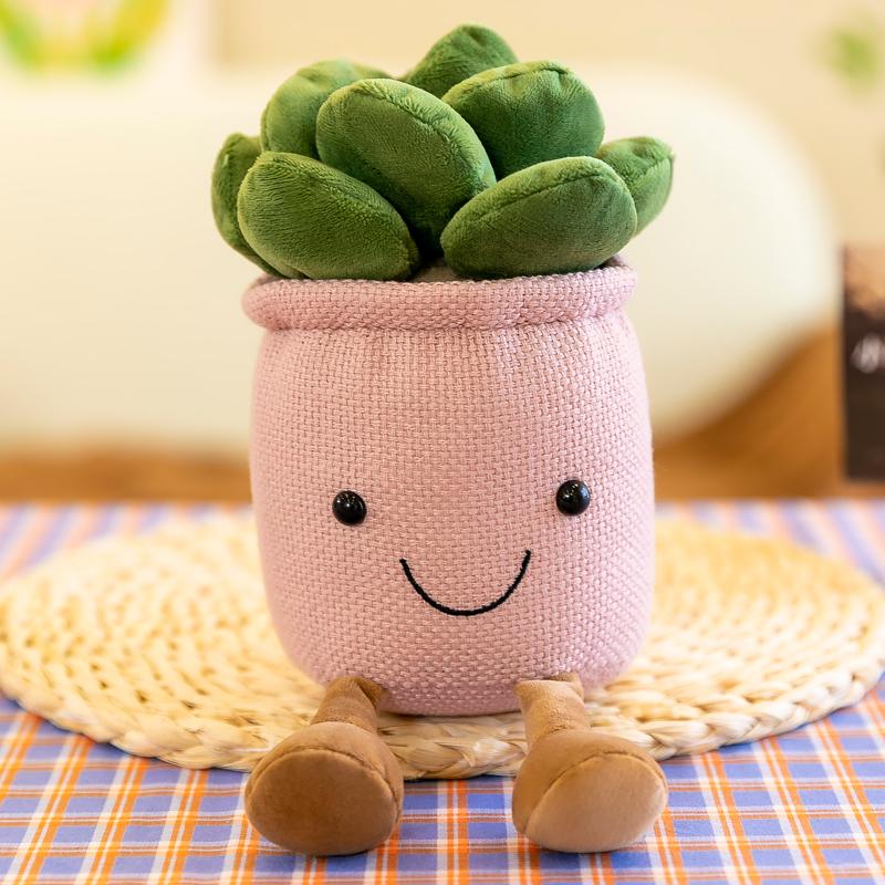 Cute Succulents Plush Toy, Potted Plant Stuffed Plush Pillow, Home Decoration, Gifts for children, Summer Gifts.