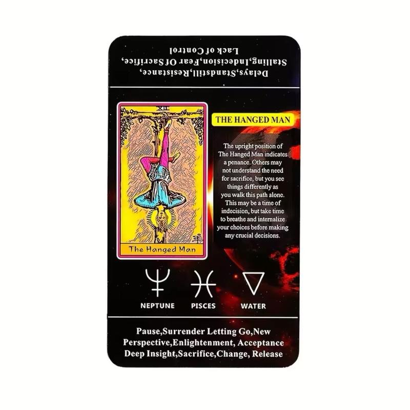 Tarot for Beginners Pocket Card Deck with Meanings tarot card oracle card classic