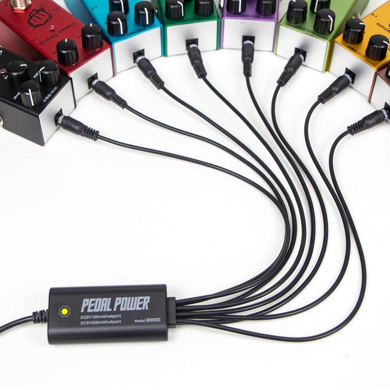 Guitar Pedal Power Supply, 1-8 Channel Guitar Pedal Power Supplies, USB Plug-in Music Effects Power Supply Tool, Music Accessories