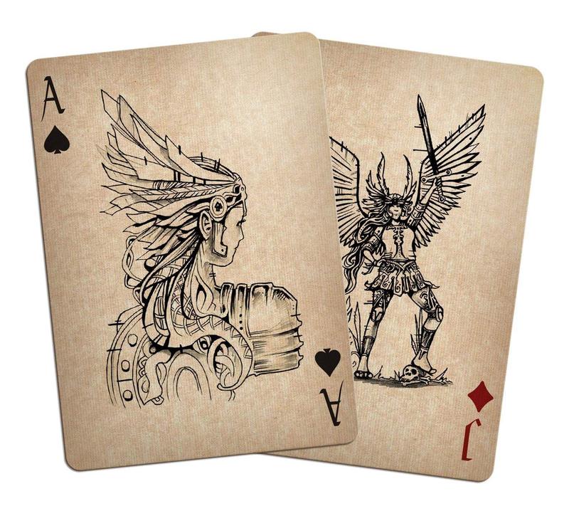 BICYCLE Valkyrie Playing Cards - Hand-drawn Deck of Norse Mythology